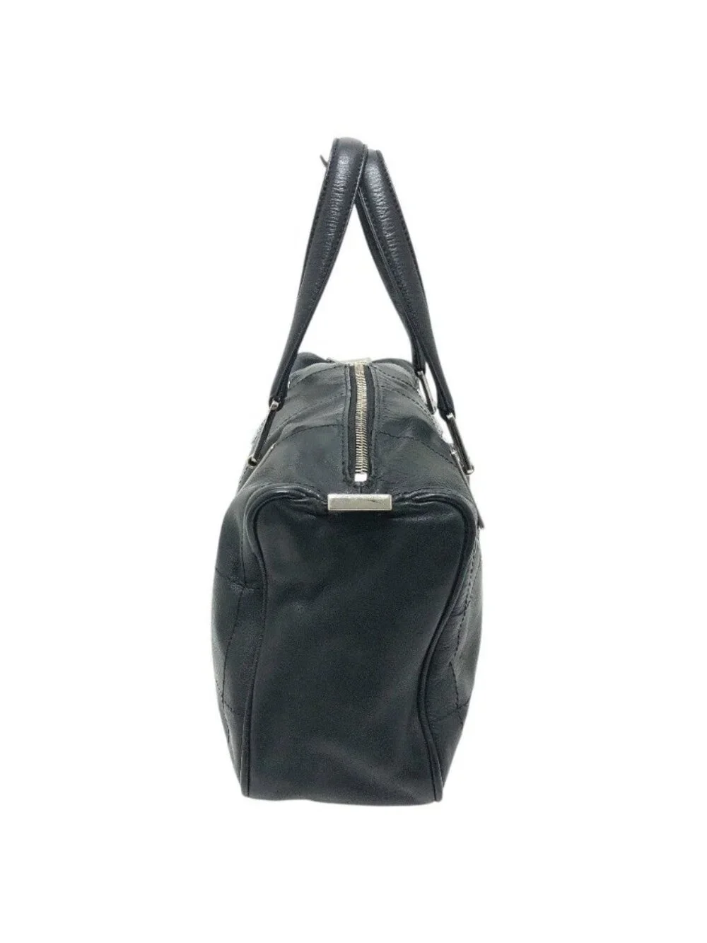 Chanel Handle Choco Bar Leather Black Handbag